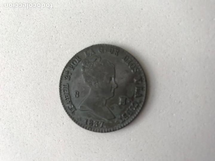 Monedas de Espa&ntilde;a: Isabel II 8 Maravedis Segovia 1837. - Foto 5
