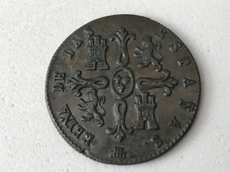 Monedas de Espa&ntilde;a: Isabel II 8 Maravedis Segovia 1837. - Foto 2