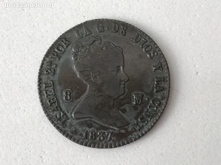 Monedas de Espa&ntilde;a: Isabel II 8 Maravedis Segovia 1837. - Foto 15