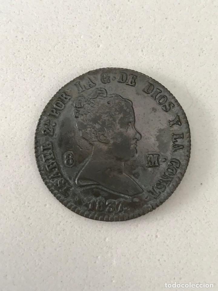 Monedas de Espa&ntilde;a: Isabel II 8 Maravedis Segovia 1837. - Foto 16