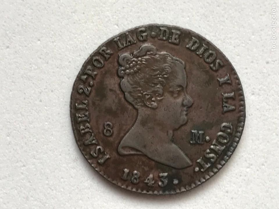Monedas de Espa&ntilde;a: 8 maravedis Isabel II. 1843 Segovia. - Foto 1