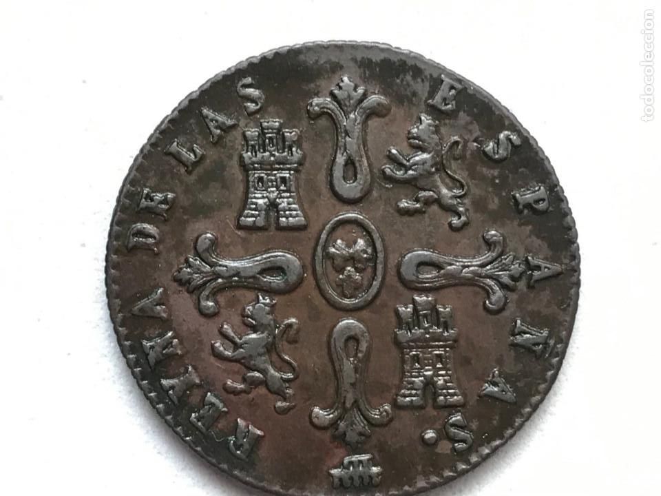 Monedas de Espa&ntilde;a: 8 maravedis Isabel II. 1843 Segovia. - Foto 2