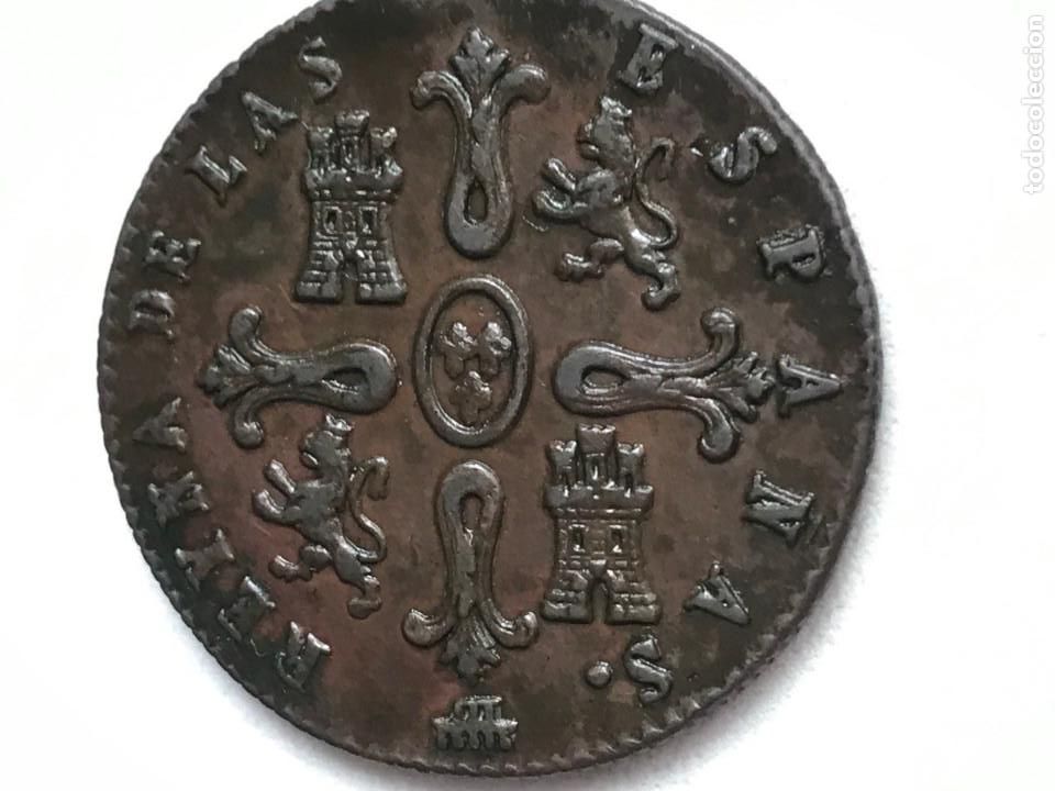 Monedas de Espa&ntilde;a: 8 maravedis Isabel II. 1843 Segovia. - Foto 6
