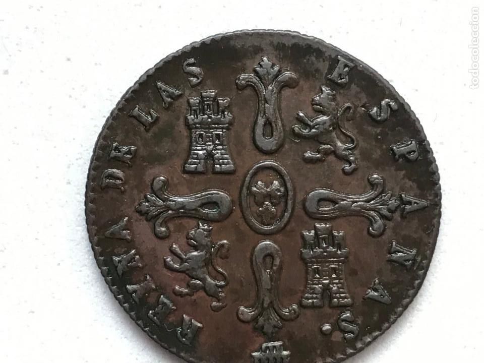 Monedas de Espa&ntilde;a: 8 maravedis Isabel II. 1843 Segovia. - Foto 8