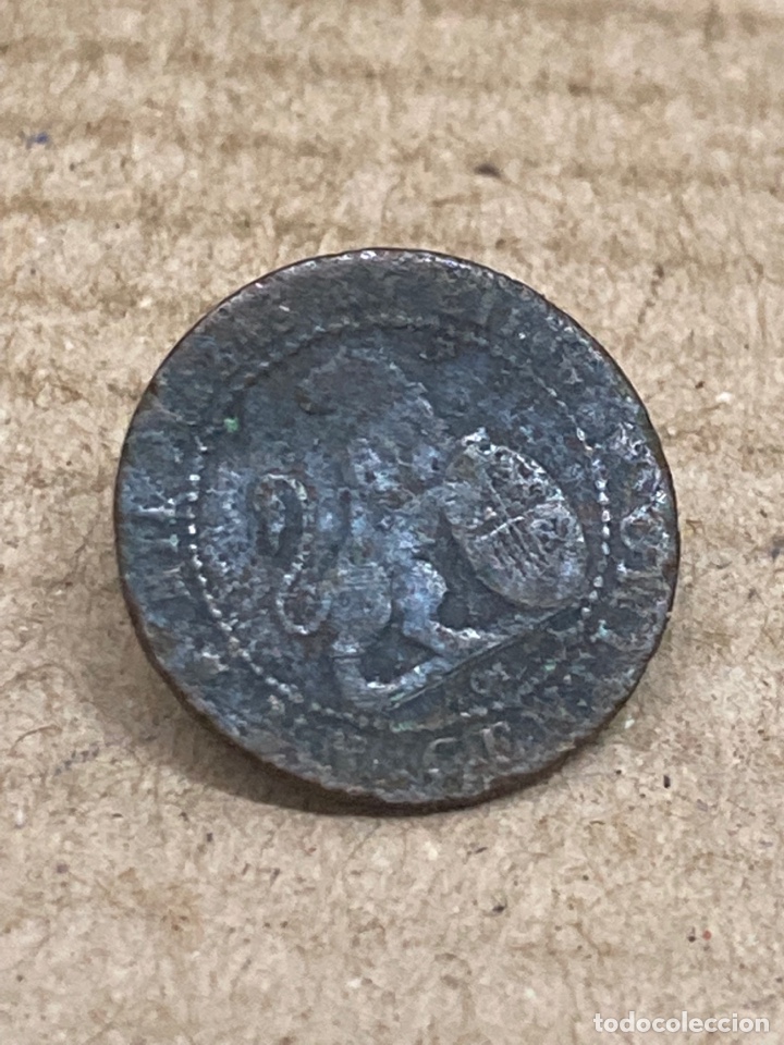 Monedas de Espa&ntilde;a: Moneda de un c&eacute;ntimo 1870 - Foto 2