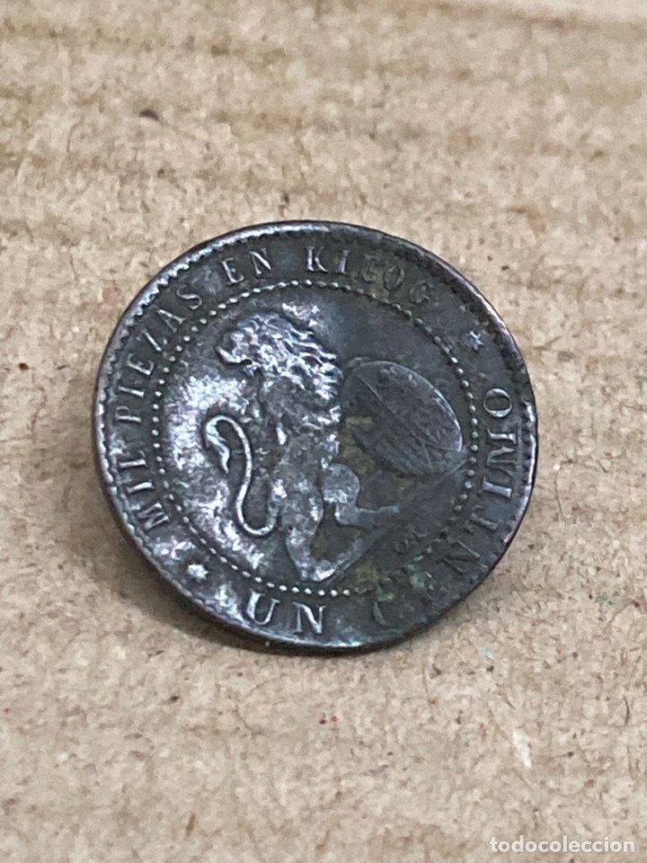Monedas de Espa&ntilde;a: Moneda de un c&eacute;ntimo 1870 - Foto 2