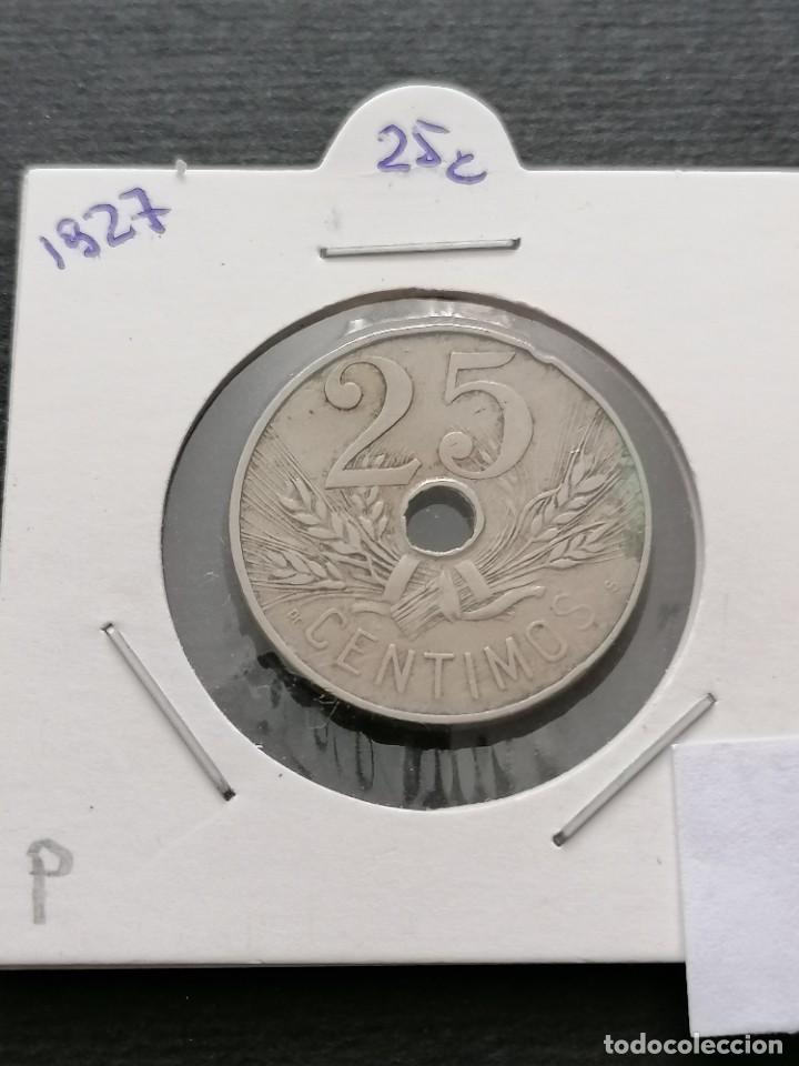Monedas de Espa&ntilde;a: Moneda 25 centimos, 1927, Alfonso XII, MBC- - Foto 1