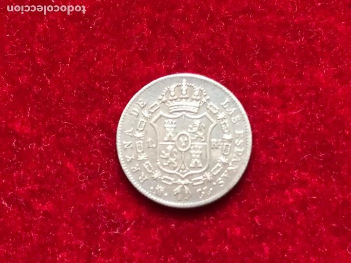 Monedas de Espa&ntilde;a: 1 Real Isabel II 1848. Madrid. - Foto 4