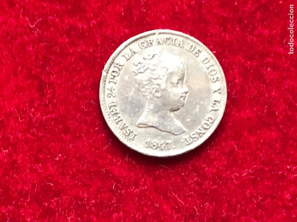 Monedas de Espa&ntilde;a: 1 Real 1847 Isabel II. Madrid. - Foto 1