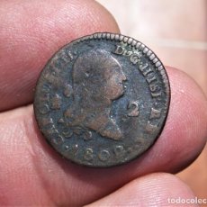 Monedas de España: CARLOS IV 2 MARAVEDIS 1802 SEGOVIA. Lote 353974318