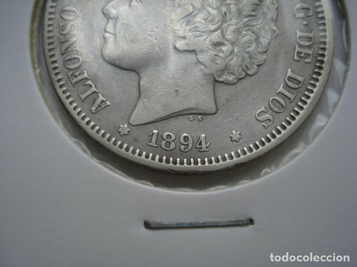Monedas de Espa&ntilde;a: SPAIN 2 PESETAS 1894. RARA. ESPAGNE. - Foto 3