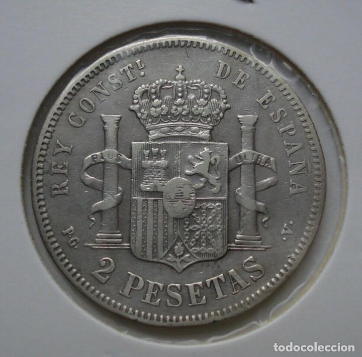 Monedas de Espa&ntilde;a: SPAIN 2 PESETAS 1894. RARA. ESPAGNE. - Foto 5