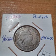 Monedas de España: CUARENTA CENTIMOS DE ESCUDO ISABEL II 1867. Lote 355040173