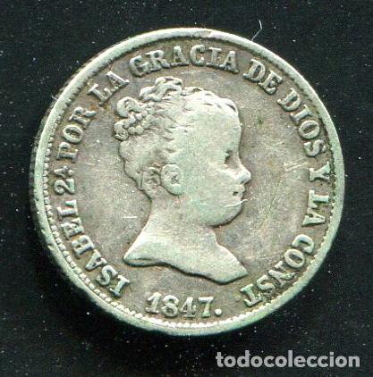 Monedas de Espa&ntilde;a: ISABEL II - 1 REAL de PLATA - 1847 MADRID - Foto 1