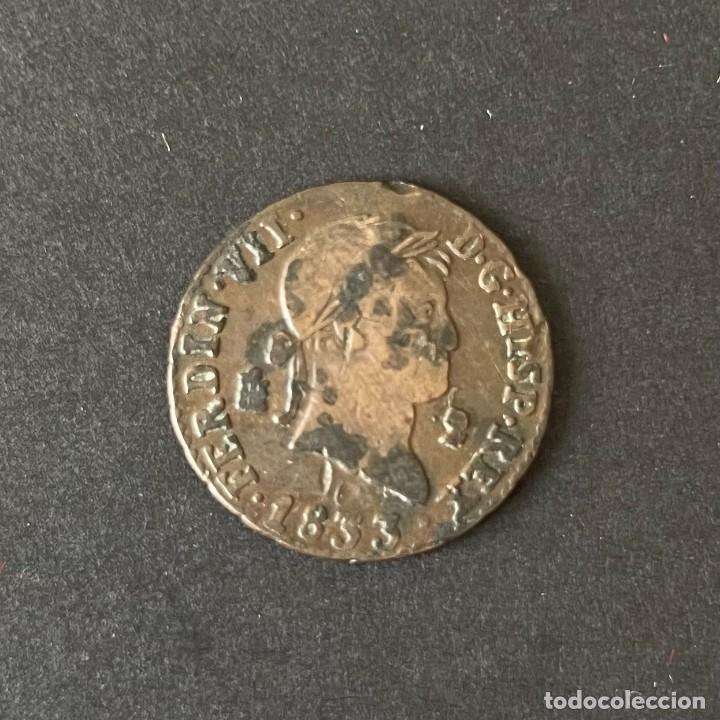 Monedas de Espa&ntilde;a: FERNANDO VII. MONEDA 2 MARAVEDIS. A&Ntilde;O 1833. - Foto 1