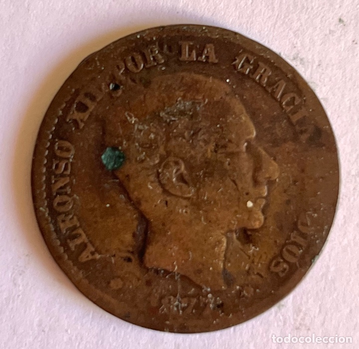 Monedas de Espa&ntilde;a: MONEDA ALFONSO XII, 10 C&Eacute;NTIMOS 1877 - Foto 1