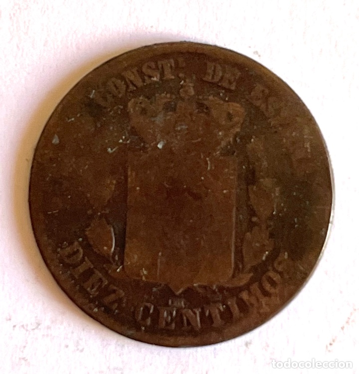 Monedas de Espa&ntilde;a: MONEDA ALFONSO XII, 10 C&Eacute;NTIMOS 1878 - Foto 2