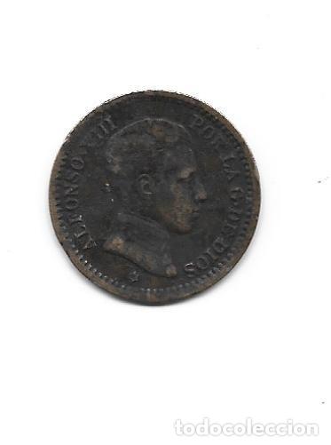 Monedas de Espa&ntilde;a: ALFONSO XIII- 2 CENTIMOS- 1905-05-SMV - Foto 1