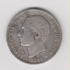 Monedas de España: MONEDA PLATA 2 PESETAS 1884 *18 84* ESPAÑA ALFONSO XII SILVER COIN
