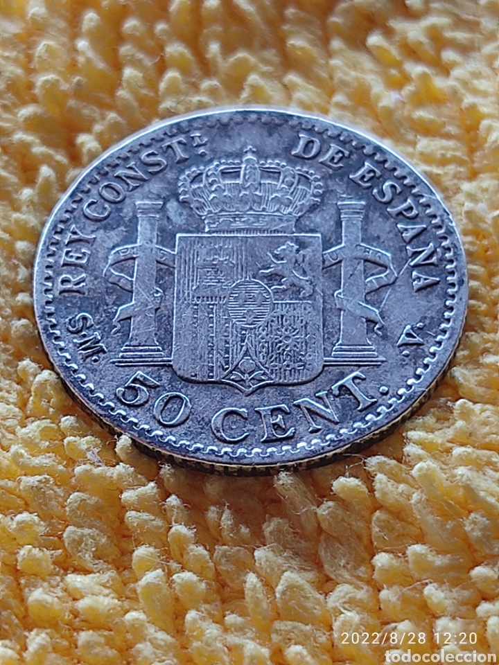 Monedas de Espa&ntilde;a: Moneda de plata ALFONSO XIII - Foto 2