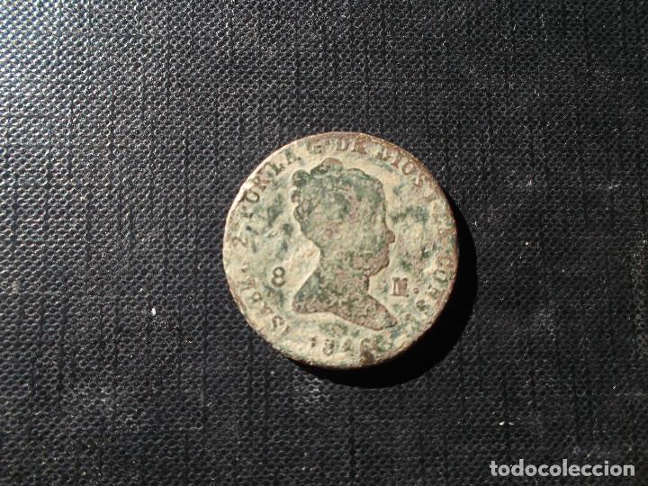 Monedas de Espa&ntilde;a: moneda de 8 maravedis Isabel II 1846 - Foto 3