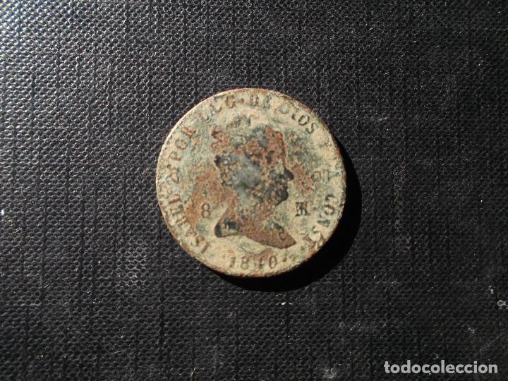 Monedas de Espa&ntilde;a: moneda de 8 maravedis Isabel II 1840 - Foto 3