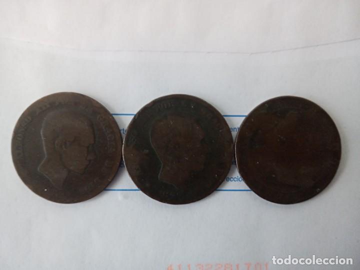 Monedas de Espa&ntilde;a: 3 MONEDAS DE ALFONSO XII. 503 - Foto 1