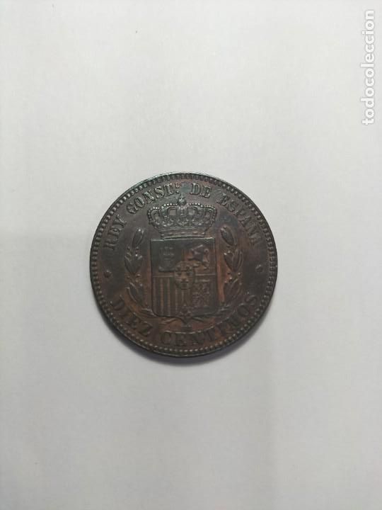 Monedas de Espa&ntilde;a: Moneda de 10 centimos de Alfonso XII - Foto 4