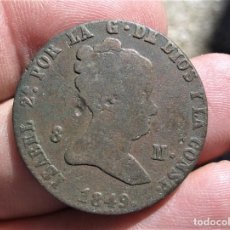 Monedas de España: ISABEL II 8 MARAVEDIS 1849 SEGOVIA. Lote 360435705