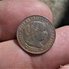 Monedas de España: ISABEL II 1/2 CENTIMO ESCUDO 1868 BARCELONA PARTE DEL BRILLO ORIGINAL. Lote 360438000