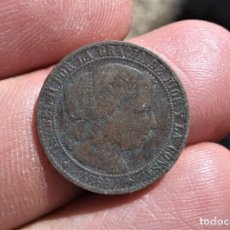 Monedas de España: ISABEL II 1 CENTIMO ESCUDO 1868 SEGOVIA. Lote 360438525
