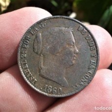 Monedas de España: ISABEL II 25 CENTIMOS REAL 1860 SEGOVIA. Lote 360443140