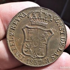 Monedas de España: ISABEL II 6 CUARTOS 1837 CATALUÑA PRECIOSA. Lote 360446905