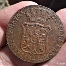 Monedas de España: ISABEL II 6 CUARTOS 1844 CATALUÑA. Lote 360448240
