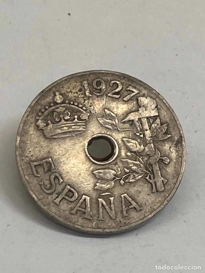 Monedas de Espa&ntilde;a: Moneda de 25 c&eacute;ntimos 1927 - Foto 2