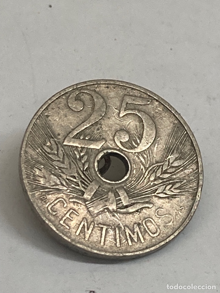 Monedas de Espa&ntilde;a: Moneda de 25 c&eacute;ntimos 1927 - Foto 1