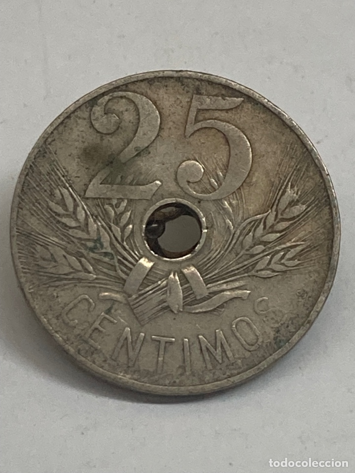 Monedas de Espa&ntilde;a: Moneda de 25 c&eacute;ntimos 1927 - Foto 1