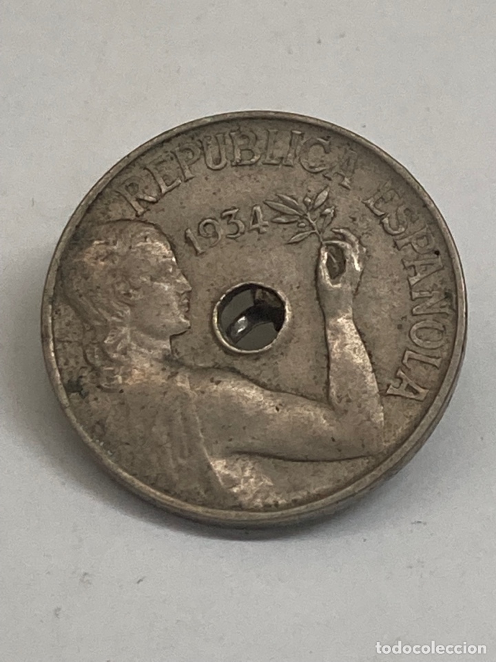 Monedas de Espa&ntilde;a: Moneda de 25 pesetas 1934 - Foto 2