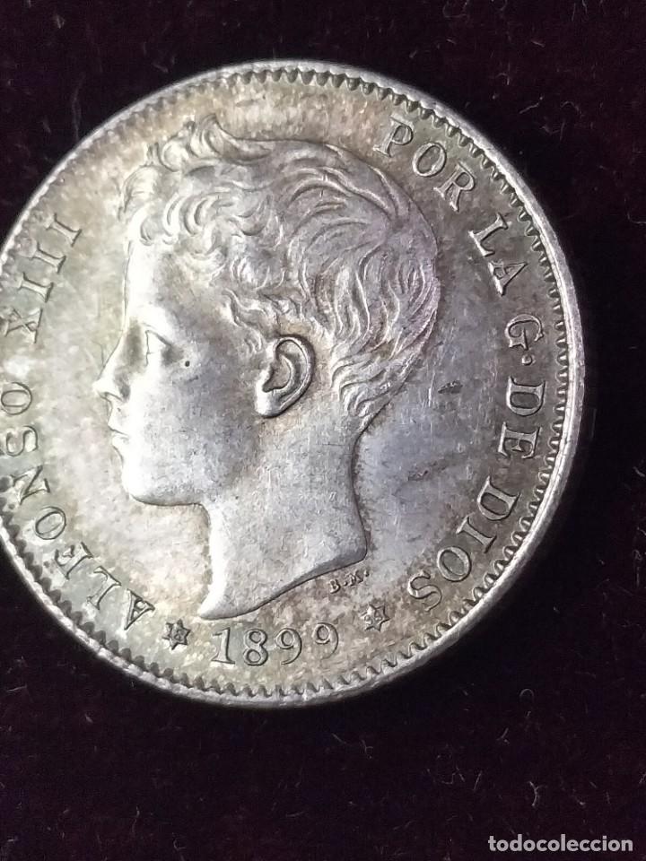 Monedas de Espa&ntilde;a: Lote de conjunto de 2 monedas de Alfonso XIII - Foto 3