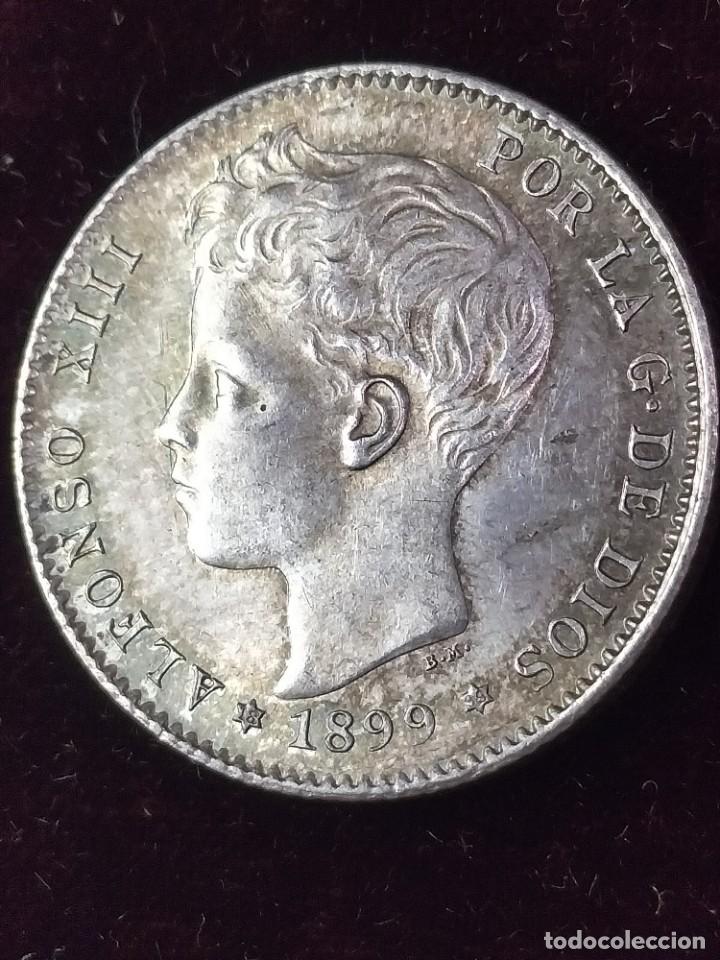 Monedas de Espa&ntilde;a: Lote de conjunto de 2 monedas de Alfonso XIII - Foto 5