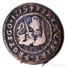 Monedas de España: ⚜️ AL606. FELIPE V. VALENCIA. 2 MARAVEDIS 1719. 4,35 G.. Lote 361372555