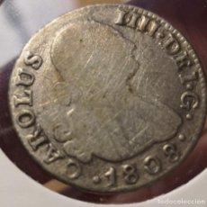 Monnaies d'Espagne: 2 REALES PLATA CARLOS IIII 1808 BC MADRID. Lote 361406810