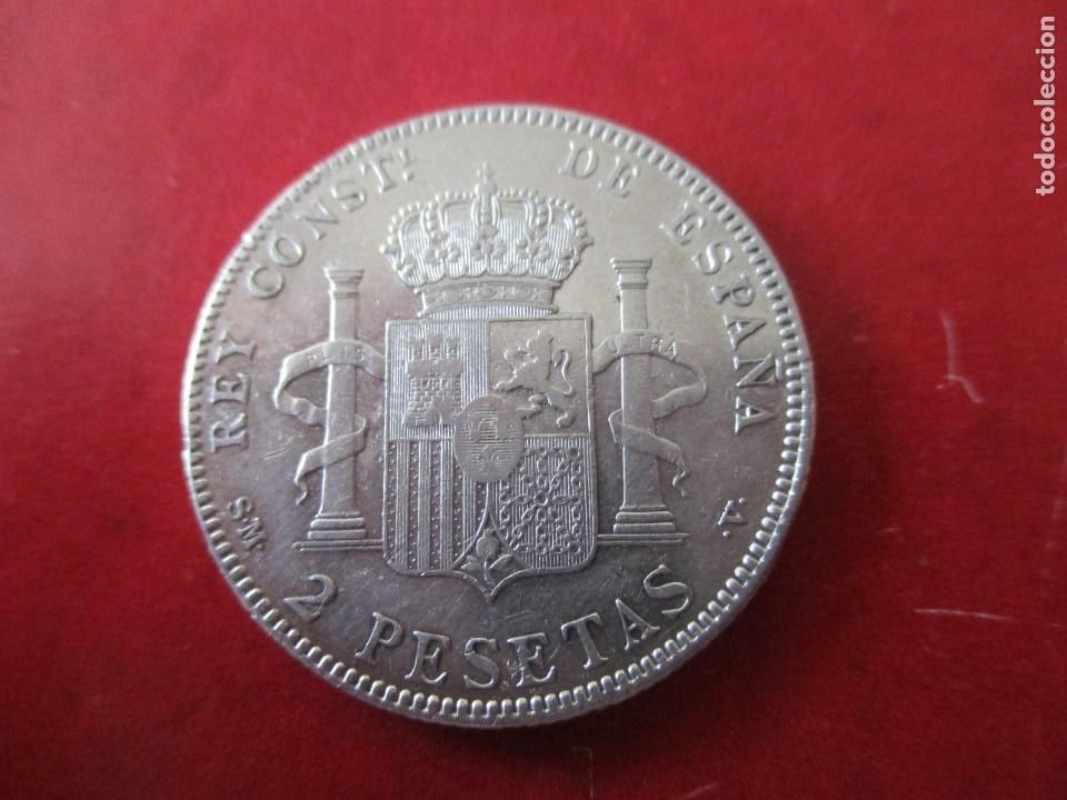 Monedas de Espa&ntilde;a: Alfonso XIII. 2 pesetas. 1905 - Foto 2