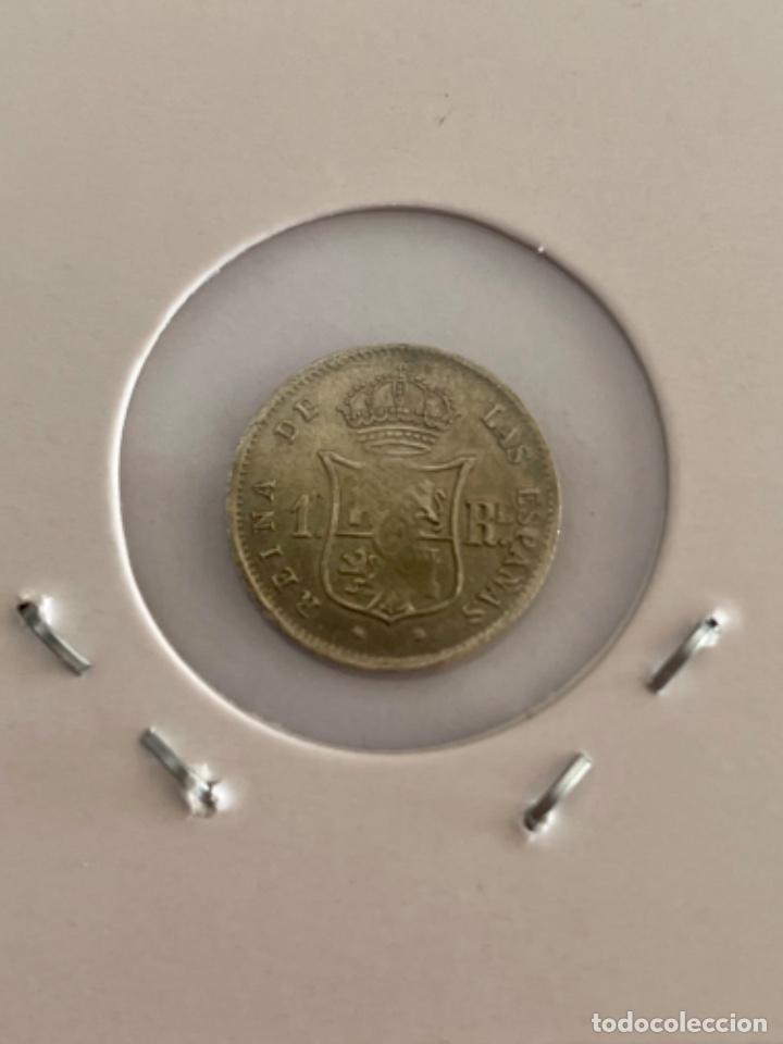 Monedas de Espa&ntilde;a: 1 REAL DE ISABEL II. MONEDA DE PLATA. A&Ntilde;O 1852 - Foto 2