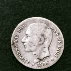 Monnaies d'Espagne: MONEDA PLATA ALFONSO XII 50 CÉNTIMOS 1885. Lote 362810520