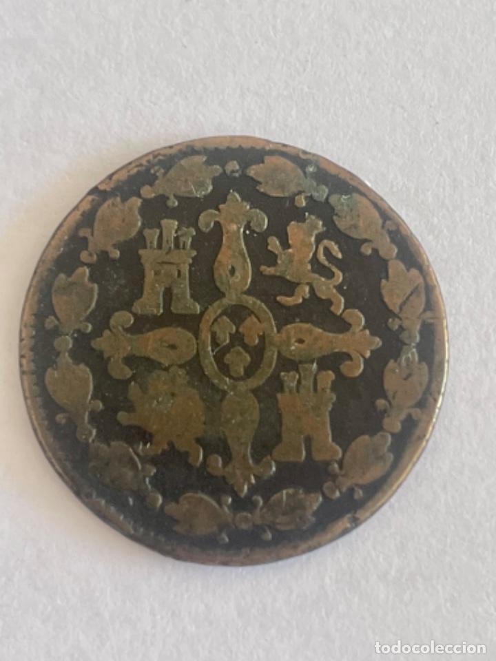 Monedas de Espa&ntilde;a: FERNANDO VII 4 MARAVEDIS 1827 - Foto 2