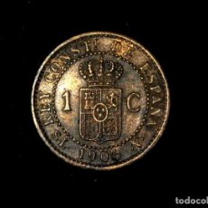 Monnaies d'Espagne: 1 CÉNTIMO 1906 ALFONSO XIII (RA). Lote 362954140