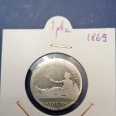Monedas de España: PLATA, MONEDA 1 PESETA, 1869, ESPAÑA, BC, 5,00GR. Lote 362967815