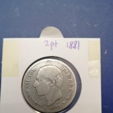 Monedas de España: PLATA, MONEDA 2 PESETAS, 1881, ESPAÑA, BC, 10,00GR. Lote 362974365