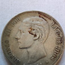 Monnaies d'Espagne: MONEDA DE PLATA 5 PESETAS DE ALFONSO XII 1878. Lote 363002365